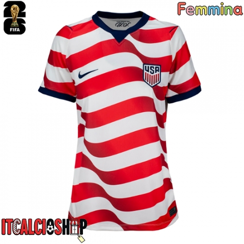 Stati Uniti Tyler Adams #4 Prima Maglia Femmina Mondiali 2026 Manica Corta